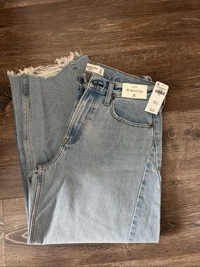 Abercrombie & Fitch Light Blue Wide-Leg Jeans